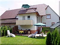 Gartenanlage der Ferienwohnung Jakob